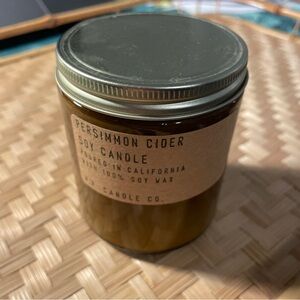 P. F. Candles - Persimmon Cider Soy Candle - Amber Glass (Brown)